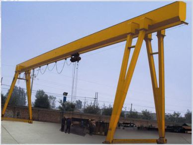 Light Duty Electric Hoist Single Girder Gantry Crane 10 Ton