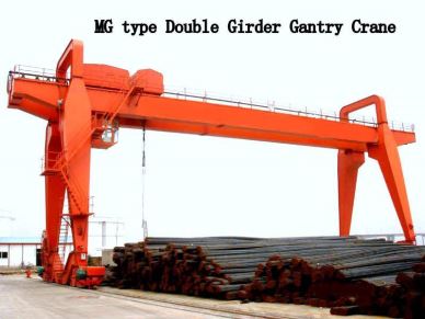 Þráðlaus fjarstýring Double Main Girder 50 Ton Portal Gantry Crane